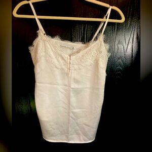 Abercrombie and Fitch cream lace trim tank. Size extra small
